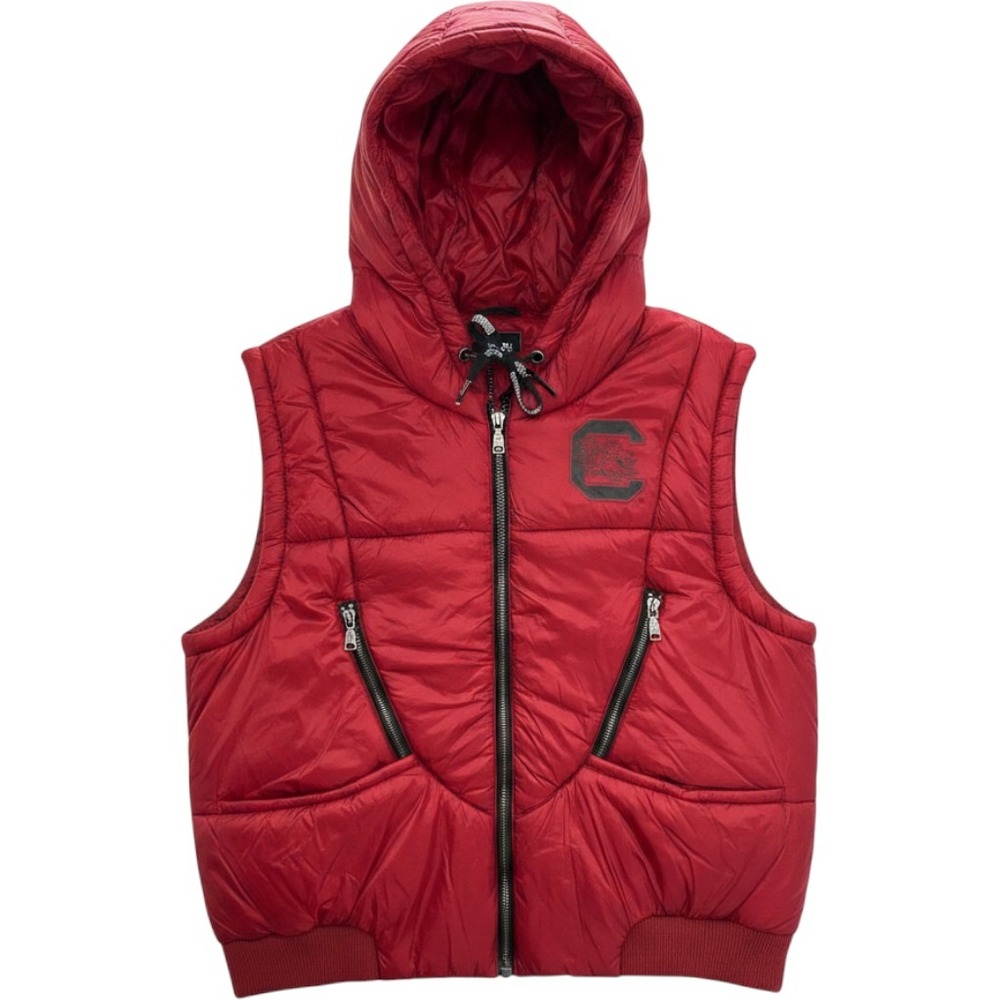 WEAR Erin Andrews South Carolina Gamecocks Red Puffer Vest Hooded XXL NEW